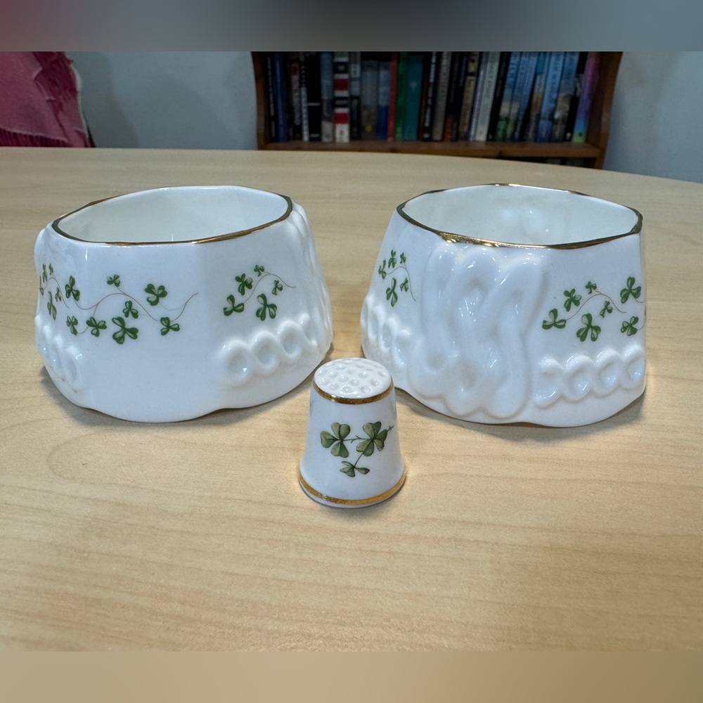 Royal Tara Fine Bone China Ireland - Candle Holder & Thimble